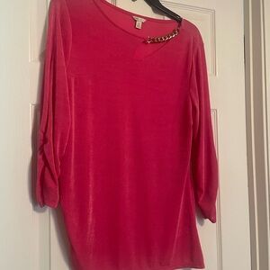 Cato Pink Chain Accent Top